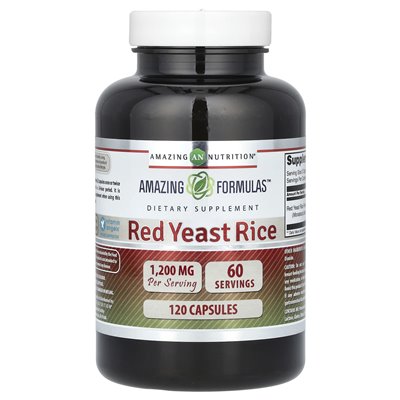 Amazing Nutrition, Red Yeast Rice, 1200mg, 120 Capsules (600mg per capsule)