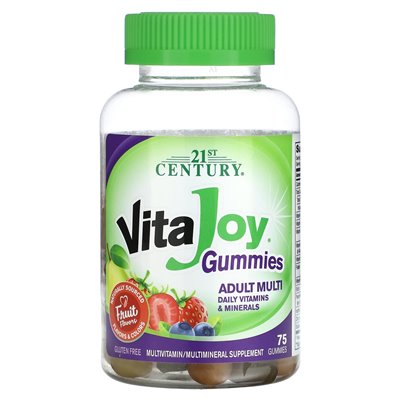 XXI wiek, Vita Joy Gummi, dorosłych multi, owoce, 75 gumzy
