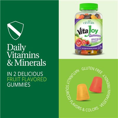 21st Century, Vita Joy Gummi, Adult Multi, Fruit, 75 Gummies
