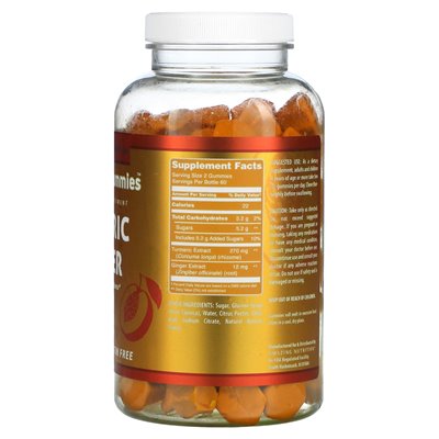 Amazing Nutrition, Amazing Gummies, Turmeric and Ginger, Apricot, 120 Gummies