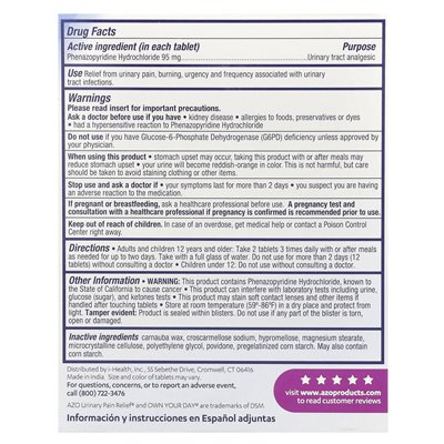 AZO, Pain Bain Relief®, 30 tabletek
