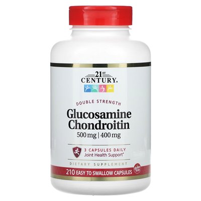 21st Century Glucosamin-Chondroitin, doppelte Stärke, 210 leicht zu schluckende Kapseln