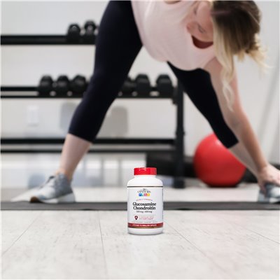 21st Century Glucosamin-Chondroitin, doppelte Stärke, 210 leicht zu schluckende Kapseln