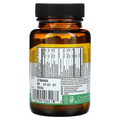 Country Life, Coenzyme B-Complex, 60 wegańskich kapsułek Country Life, Coenzyme B-Complex, 60 wegańskich kapsułek