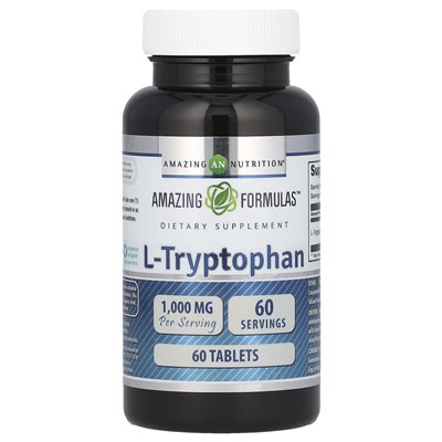 Amazing Nutrition, L-Tryptophan, 1000 mg, 60 Tabletten