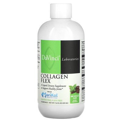 DaVinci Laboratories of Vermont, Collagen Flex, Mint Chocolate, 7,6 Fl Oz (225 ml)