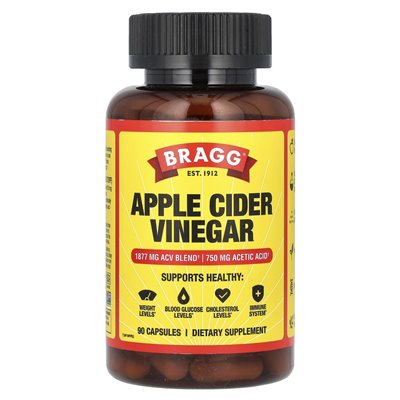 Bragg, Apple Cider Vinegar, 90 Capsules