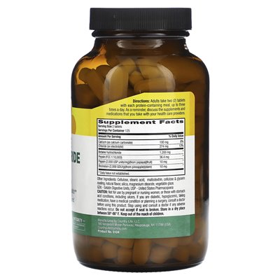 Życie country, chlorowodorek betainy z pepsyną, 600 mg, 250 tabletek Życie country, chlorowodorek betainy z pepsyną, 600 mg, 250 tabletek