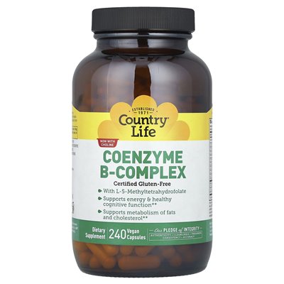 Country Life, Coenzym B-Komplex, 240 vegane Kapseln
