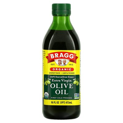 Bragg, Organiczna oliwa z oliwek z pierwszego tłoczenia, 16 fl oz (473 ml) Bragg, Organiczna oliwa z oliwek z pierwszego tłoczenia, 16 fl oz (473 ml)