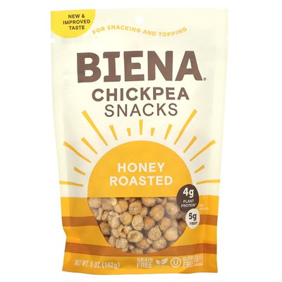 BIENA, chickpea snacks, honey, roasted, 5 oz (142 g)