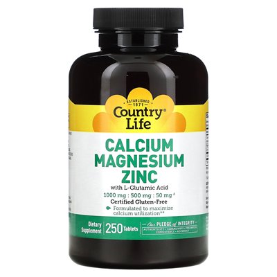 Domestic Life, Calcium Magnesium Zinc, 250 Tablets