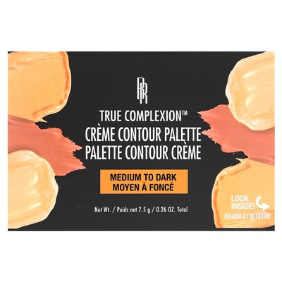 Black Radiance, True Complexion, Creme Contour Palette, 8323 Mittel bis Dunkel, 0,26 oz (7,5 g)