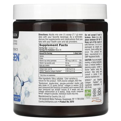 Życie country, proszek Maxi-Collagen® 7000, bez smaku, 7,5 uncji (213 g) Życie country, proszek Maxi-Collagen® 7000, bez smaku, 7,5 uncji (213 g)