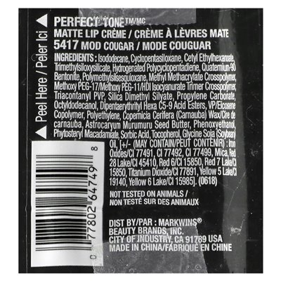 Black Radiance, idealny ton, matowy crème, 5417 Mod Cougar, 0,17 Fl Oz (5,1 ml)