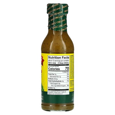 Bragg Organic Dressing and Apple Cider Vinegar Marinade, 12 fl oz (354 ml)