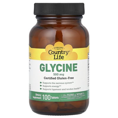 Życie country, glicyna, 500 mg, 100 tabletek