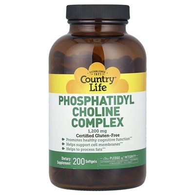Country Life, Phosphatidyl Choline Complex, 1200 mg, 200 soft