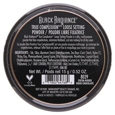 Black Glow, True Complexion, Loose Powder, Cocoa Kisses 8039, 0.52 oz (15 g)