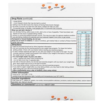 Alli, orlistat, pomoc w odchudzaniu, pakiet startowy, 60 mg, 60 kapsułek
