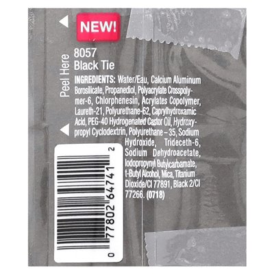 Black Radiance, Eye Appeal, Lid Glitz, 8057 Czarny krawat, 0,12 Fl Oz (3,5 ml)