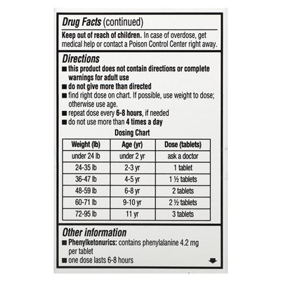 Advil, Junior Strength, Chewables, Ages 2-11, Grape, 24 Chewable Tablets Advil, Junior Strength, Chewables, Ages 2-11, Grape, 24 Chewable Tablets