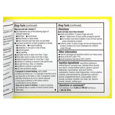 Advil, alergia i zorganizowanie, 20 powlekanych tabletek