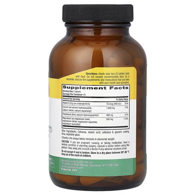 Country Life, Target Mines, Calcium Magnesium Complex with Vitamin D3, 90 Tablets