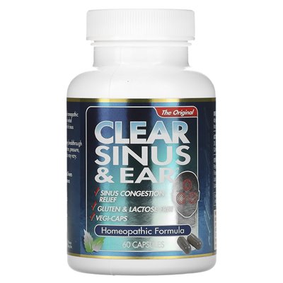 Clear Products, Clear Sinus & Ear, 60 kapsułek Clear Products, Clear Sinus & Ear, 60 kapsułek