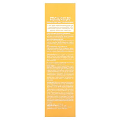 Banila Co, Clean It Zero, Brightening Peeling Gel, For All Skin Types, 4.05 fl oz (120 ml)