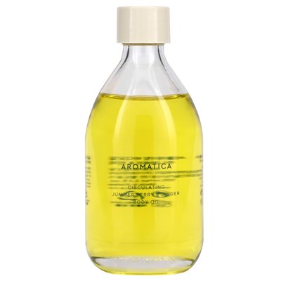 Aromaticta, krążący olej z ciała, jagoda jałowca i imbir, 3,3 fl oz (100 ml) Aromaticta, krążący olej z ciała, jagoda jałowca i imbir, 3,3 fl oz (100 ml)