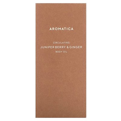 Aromaticta, krążący olej z ciała, jagoda jałowca i imbir, 3,3 fl oz (100 ml) Aromaticta, krążący olej z ciała, jagoda jałowca i imbir, 3,3 fl oz (100 ml)