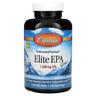 Carlson Elite EPA Gems 1000mg 120 Softgels