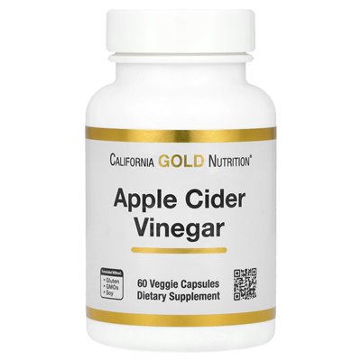 California Gold Nutrition, Apfelessig, 60 vegetarische Kapseln