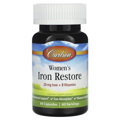 Carlson, Women Restored Iron, 60 Capsules
