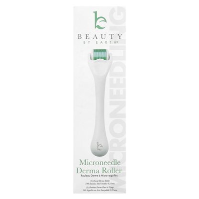 Beauty According to Earth, Microneedle Derma Roller, 0.25mm Stainless Steel Needles, 1 Roller