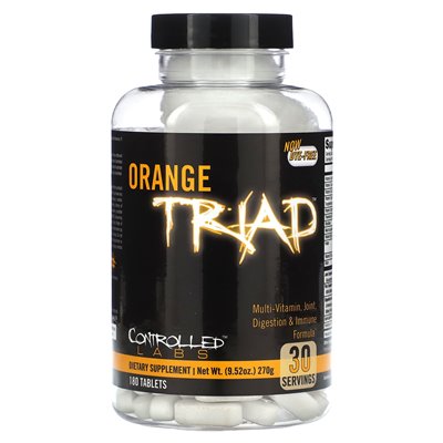Controlled Labs, Orange Triad, Polyvitamin, Formel für Gelenke, Verdauung und Immunität, 180 Tabletten Controlled Labs, Orange Triad, Polyvitamin, Formel für Gelenke, Verdauung und Immunität, 180 Tabletten