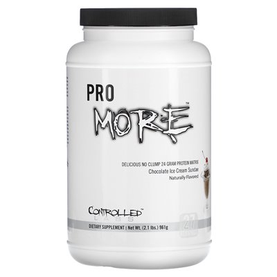 Controled Labs, Pro More, Matrix Protein, Chocolate Ice Cream Sunday, 2,1 funt (961 g) Controled Labs, Pro More, Matrix Protein, Chocolate Ice Cream Sunday, 2,1 funt (961 g)