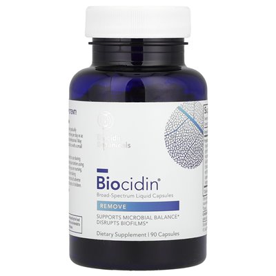 Botaniczne biocidyny, BioCidin®, ciekłe kapsułki, 90 kapsułek Botaniczne biocidyny, BioCidin®, ciekłe kapsułki, 90 kapsułek