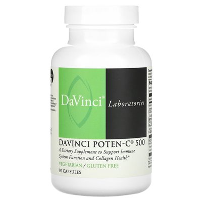 DaVinci Laboratories of Vermont, DaVinci Poten-C 500, 90 Capsules DaVinci Laboratories of Vermont, DaVinci Poten-C 500, 90 Capsules