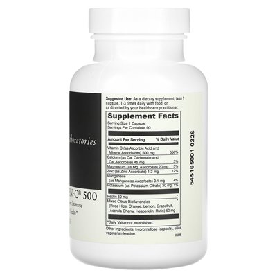 DaVinci Laboratories of Vermont, DaVinci Poten-C 500, 90 Capsules DaVinci Laboratories of Vermont, DaVinci Poten-C 500, 90 Capsules