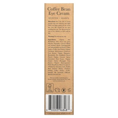 Beauty By Earth, Coffee Cream, Eye Cream, 1 fl.Oz.(30 ml)