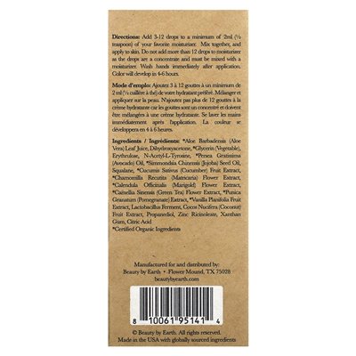 Piękno według Ziemi, opalanie się opalania, ciemne, 1 fl oz (30 ml)