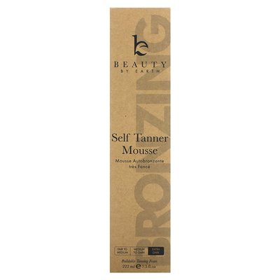 Piękno według Ziemi, mus self tanner, Extra Dark, 7,5 fl oz (222 ml)