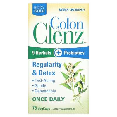 Bodygold, Colon Clenz, 75 pflanzliche Kapseln