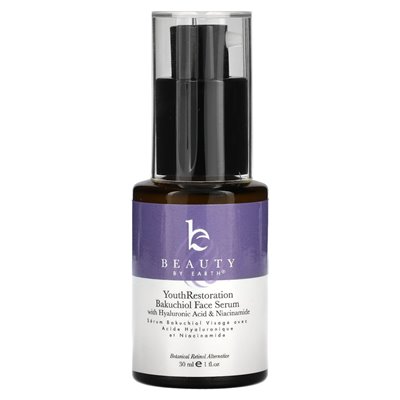Piękno według Ziemi, Restoration Bakuchiol Bakuchiol Serum, 1 Fl Oz (30 m)