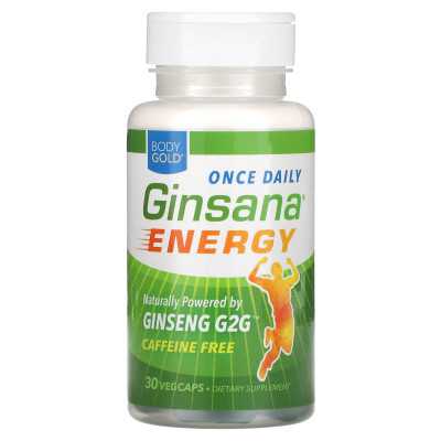 Bodygold, Ginsana Energy, Koffein, 30 vegetarische Kapseln