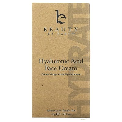 Beauty By Earth, Hyaluronic Acid Face Cream, 1.58 fl oz (45 g)