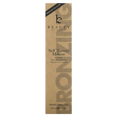 Piękno według Ziemi, mus self tanner, średnia do ciemności, 7,5 fl oz (222 ml)