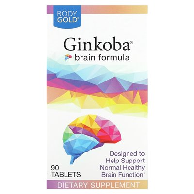 Bodygold, Ginkoba Brain Formula, 90 tablets